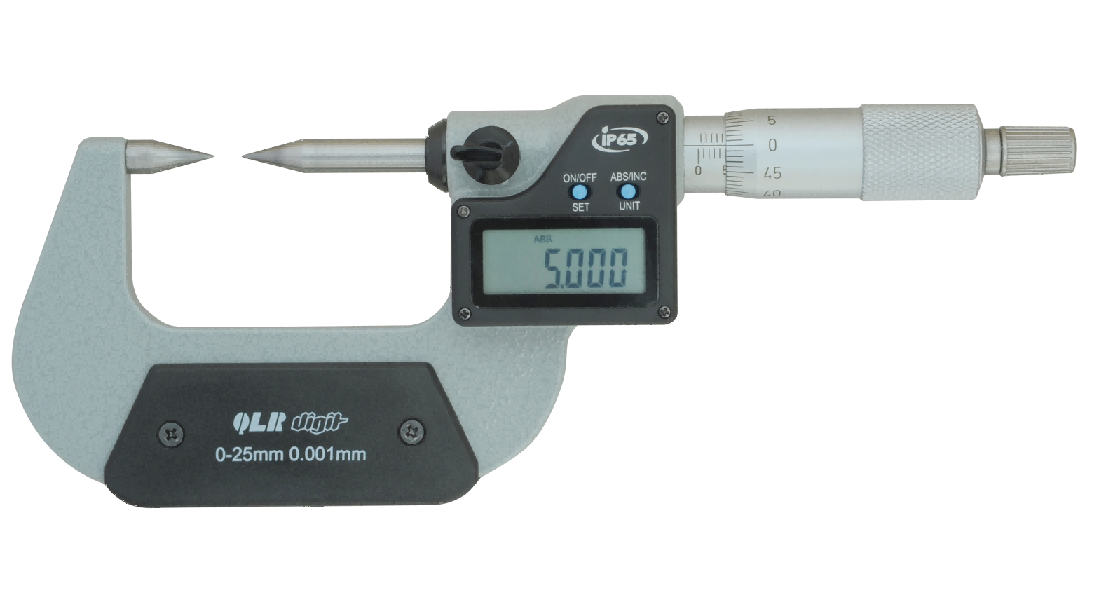 青量数显尖头千分尺