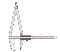 上工圆规划线卡尺