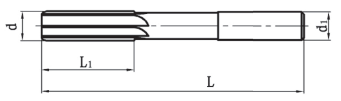 上工直柄机用铰刀